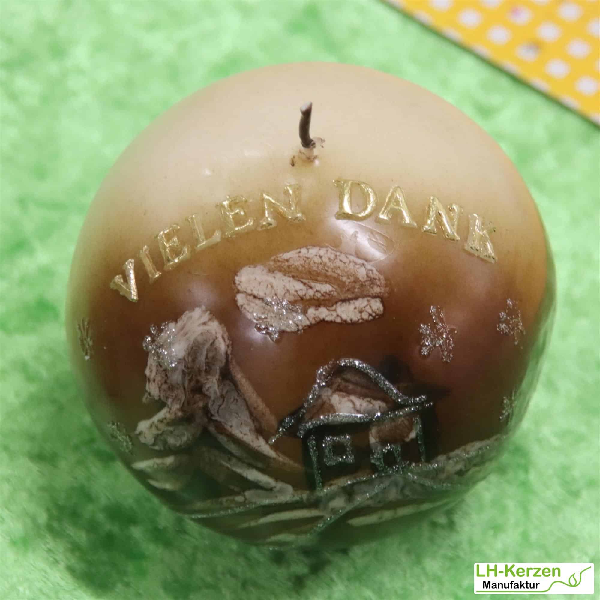 Kerzenbeschriftung Beschriftete Kerze